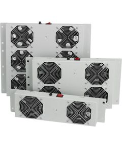 Блок вентиляторів MIRSAN 1 вентилятор, термостат в комплекті, сірий, фото  | SNABZHENIE.com.ua