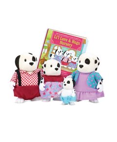 Набір фігурок Li'l Woodzeez Сім'я Собак 4од, книжка EN, фото  | SNABZHENIE.com.ua