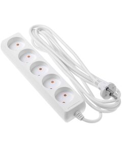 2E Мережевий подовжувач 5XCEE7/17, 2G*1.0мм, 3м, білий, фото  | SNABZHENIE.com.ua