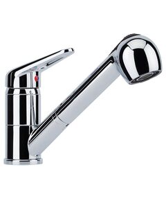 Змішувач для кухні Franke Novara Plus, довж.виливу - 195мм, витяжний, 1важіль, хром, фото  | SNABZHENIE.com.ua