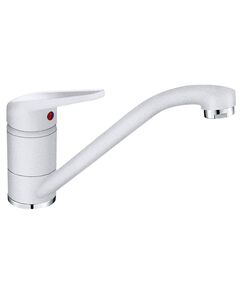 Змішувач для кухні Franke Novara Plus, довж.виливу - 251мм, поворотний, 1важіль, білий, фото  | SNABZHENIE.com.ua