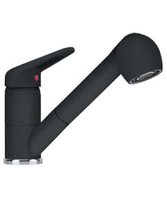 Змішувач для кухні Franke Novara Plus, довж.виливу - 195мм, витяжний, 1важіль, онікс, фото  | SNABZHENIE.com.ua