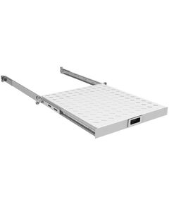 Полиця ZPAS 19", 1U, висувна , глибиною 350-450 мм, сіра, фото  | SNABZHENIE.com.ua