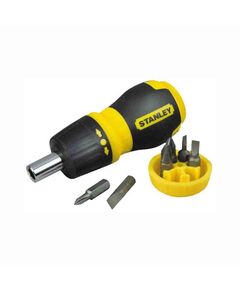 Отвертка укорочена Multibit Ratchet Stubby 6 вставок STANLEY 0-66-358, фото  | SNABZHENIE.com.ua
