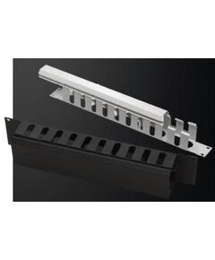 Кабельний організатор MIRSAN 19", 2U, гребінка, чорний, фото  | SNABZHENIE.com.ua