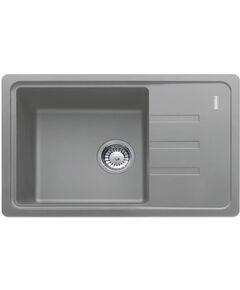 Мийка кухонна Franke Malta, фраграніт, прямокутник, з крилом, 620х435х200мм, чаша - 1, накладна, BSG 611-62, сірий камінь, фото  | SNABZHENIE.com.ua