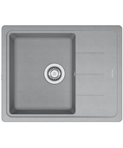 Мийка кухонна Franke Basis, фраграніт, прямокутник, з крилом, 620х500х200мм, чаша - 1, накладна, BFG 611-62, сірий камінь, фото  | SNABZHENIE.com.ua