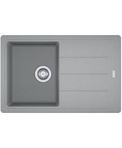Мийка кухонна Franke Basis, фраграніт, прямокутник, з крилом, 780х500х200мм, чаша - 1, накладна, BFG 611-78, сірий камінь, фото  | SNABZHENIE.com.ua