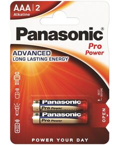 Батарейка Panasonic PRO POWER лужна AAA блістер, 2 шт., фото  | SNABZHENIE.com.ua