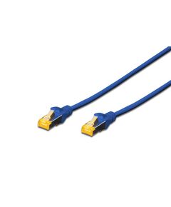 Патч-корд DIGITUS CAT 6a S-FTP, 0,5м, AWG 26/7, Cu, LSZH, синій, фото  | SNABZHENIE.com.ua