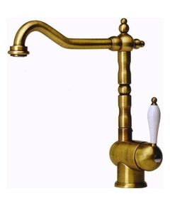 Змішувач для кухні Franke Old England, довж.виливу - 215мм, поворотний, 2важеля, латунь, фото  | SNABZHENIE.com.ua