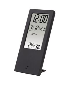 Термогігрометр Hama внутр. вимірювання, темп-ра, вологість, час, з індикатором погоди, чорний, фото  | SNABZHENIE.com.ua