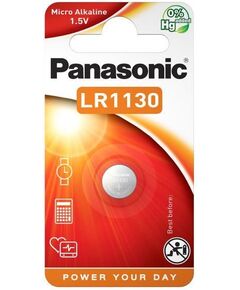 Батарейка Panasonic лужна LR1130(389, V10GA, AG10, RW49, G10, GP89A, LR54) блістер, 1 шт., фото  | SNABZHENIE.com.ua