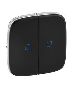 Legrand Valena IN'MATIC / ALLURE Legrand клавіша з підсвічуванням вимикача 2-х клавішного антрацит, фото  | SNABZHENIE.com.ua