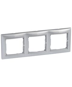 Legrand Рамка Valena Classic[3 поста, алюміній], фото  | SNABZHENIE.com.ua