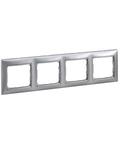 Legrand Рамка Valena Classic[4 поста, алюміній], фото  | SNABZHENIE.com.ua