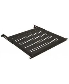 Полиця MIRSAN 19", 1U, регульована 500-600 мм, чорна, фото  | SNABZHENIE.com.ua