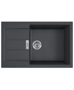 Мийка кухонна Franke Sirius, тектонайт, прямокутник, з крилом, 780х500х200мм, чаша - 1, накладна, S2D 611-78 XL , чорний, фото  | SNABZHENIE.com.ua