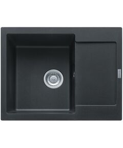 Мийка кухонна Franke Maris, фраграніт, прямокутник, з крилом, 620х500х200мм, чаша - 1, накладна, MRG 611-62, онікс, фото  | SNABZHENIE.com.ua