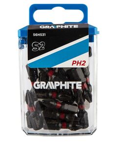 Біти ударні PH2 x 25 мм, 20 шт. GRAPHITE, фото  | SNABZHENIE.com.ua