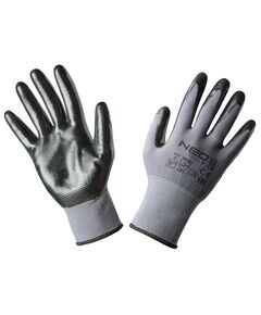 Рукавички робочі нейлонові з нітриловим покриттям NEO 97-616-9, фото  | SNABZHENIE.com.ua