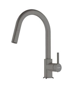 Змішувач для кухні Franke Lina, довж.виливу - 215мм, витяжний, 1важіль, сірий камінь, фото  | SNABZHENIE.com.ua
