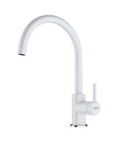 Змішувач для кухні Franke Lina, довж.виливу - 220мм, поворотний, 1важіль, білий, фото  | SNABZHENIE.com.ua