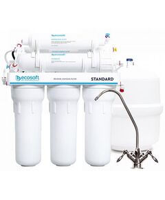 Фільтр зворотного осмосу Ecosoft Standard 6-50M з мінералізатором, мембрана 50gpd, кран капля, фото  | SNABZHENIE.com.ua