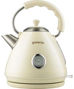 Електрочайник Gorenje 1.7л, пластик, бежевий, фото  | SNABZHENIE.com.ua