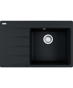 Мийка кухонна Franke Centro, фраграніт, прямокутник, з крилом, 780х500х200мм, чаша - 1, накладна, CNG 611-78 TL , онікс, фото  | SNABZHENIE.com.ua