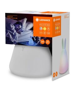 LEDVANCE Cвітильник нічник з акумулятором NIGHTLUX TOUCH Rabbit 2.5Вт 100Лм 1200мА•год RGBW USB-A > microUSB білий, фото  | SNABZHENIE.com.ua