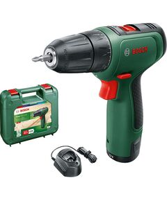 Bosch Шуруповерт-дриль EasyDrill 1200, 12В, 1х1.5Ач, 30Нм, 400/1500 об/хв, ЗП, 0.94кг, кейс, фото  | SNABZHENIE.com.ua