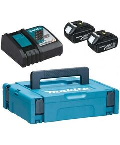 Makita Набір акумуляторів + зарядний пристрій 197952-5, LX BL1830 x 2шт (18В, 3Ач) + DC18RC, кейс Makpac1, фото  | SNABZHENIE.com.ua