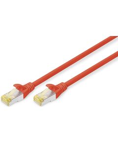 Патч-корд DIGITUS CAT 6a S-FTP, 0,5м, AWG 26/7, Cu, LSZH, червоний, фото  | SNABZHENIE.com.ua