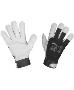 Рабочие перчатки 2122X, козья кожа, размер 10, липучки, CE 97-655-10, фото  | SNABZHENIE.com.ua