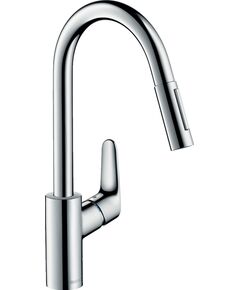 Змішувач для кухні Hansgrohe Focus, довж.виливу - 235мм, витяжний, 1важіль, KM240, хром, фото  | SNABZHENIE.com.ua