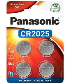 Батарейка Panasonic літієва CR2025 блістер, 4 шт., фото  | SNABZHENIE.com.ua