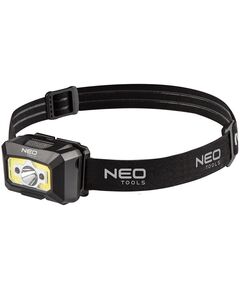 Налобний ліхтар з акумулятором USB 250 лм COB LED + датчик руху NEO, фото  | SNABZHENIE.com.ua