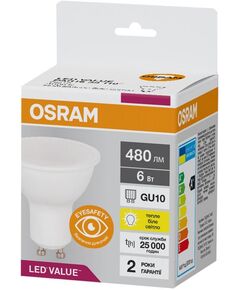 Osram Лампа світлодіодна LED VALUE, PAR16, 6W, фото  | SNABZHENIE.com.ua