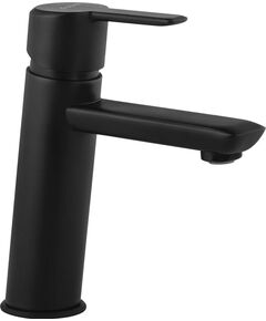 Змішувач для раковини Deante Arnika,  довж. виливу - 118мм, неповоротний, 1важіль, чорний, фото  | SNABZHENIE.com.ua