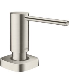 Дозатор для мийних засобів Hansgrohe A71, 500мл, сталевий, фото  | SNABZHENIE.com.ua