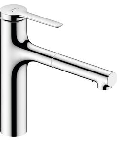 Змішувач для кухні Hansgrohe Zesis M33, довж.виливу - 231мм, витяжний, 1важіль, KM160, хром, фото  | SNABZHENIE.com.ua