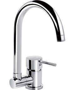 Змішувач для кухні Deante Aster, довж.виливу - 184мм, складний, 1важіль, хром, фото  | SNABZHENIE.com.ua