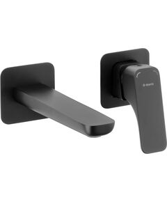 Змішувач для раковини Deante Hiacynt, прихованого монтажу,  довж. виливу - 182мм, , 1важіль, чорний, фото  | SNABZHENIE.com.ua