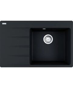 Мийка кухонна Franke Centro, фраграніт, прямокутник, з крилом, 780х500х200мм, чаша - 1, накладна, CNG 611-78 TL , онікс, фото  | SNABZHENIE.com.ua