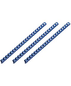 Пластикові пружини 2E для біндерів, 19мм, сині, 100шт, фото  | SNABZHENIE.com.ua