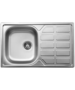 Мийка кухонна Deante Soul, нерж.сталь, прямокут., з крилом, 780х490х160мм, чаша - 1, накладна, нерж, фото  | SNABZHENIE.com.ua