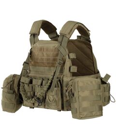 Плитоноска 2Е, Тип 1, з кишенями для бічного захисту і підсумками, Молле, зелена, фото  | SNABZHENIE.com.ua