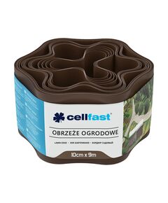 Бордюр газонний хвилястий коричневий 10 см x 9 м CELLFAST 30-011H, фото  | SNABZHENIE.com.ua