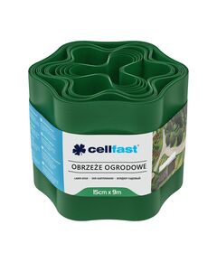Бордюр газонный волнистый зеленый 15 см x 9 м CELLFAST 30-002H, фото  | SNABZHENIE.com.ua